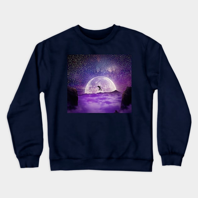 balance moonlight Crewneck Sweatshirt by psychoshadow